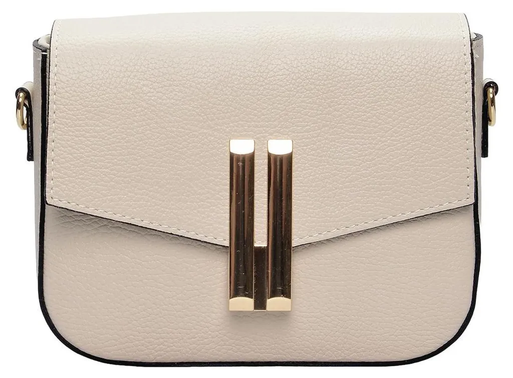 Sac bandoulière Anna Luchini SS26 AL 160 Beige en cuir italien chic