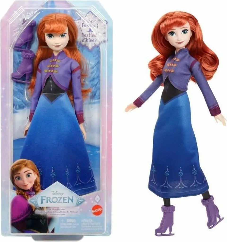 Poupée Frozen Elsa Reine des Neiges 2 avec Robe Bleue Scintillante 30cm