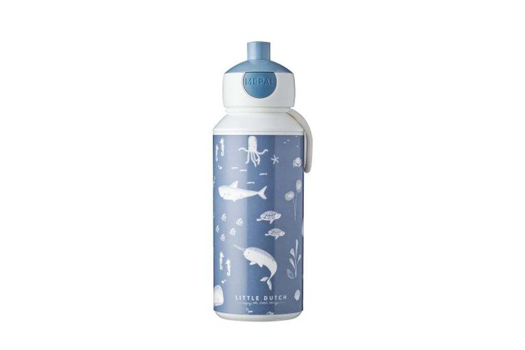 Trinkflasche Pop-up Campus 400 ml Little Dutch - Ocean Produktbild 