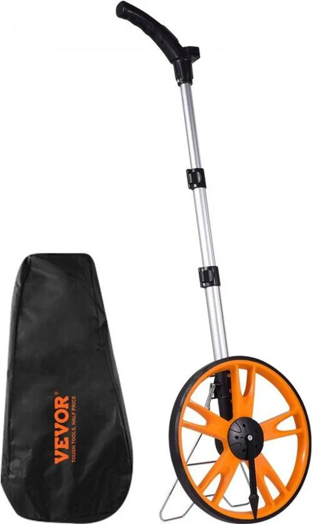 Roue de mesure 9999m avec tige télescopique 104cm et housse de transport