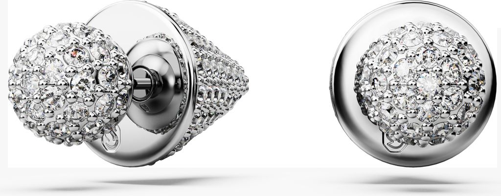 Swarovski Sublima Damen Ohrstecker, Weiß, Rhodium Produktbild 