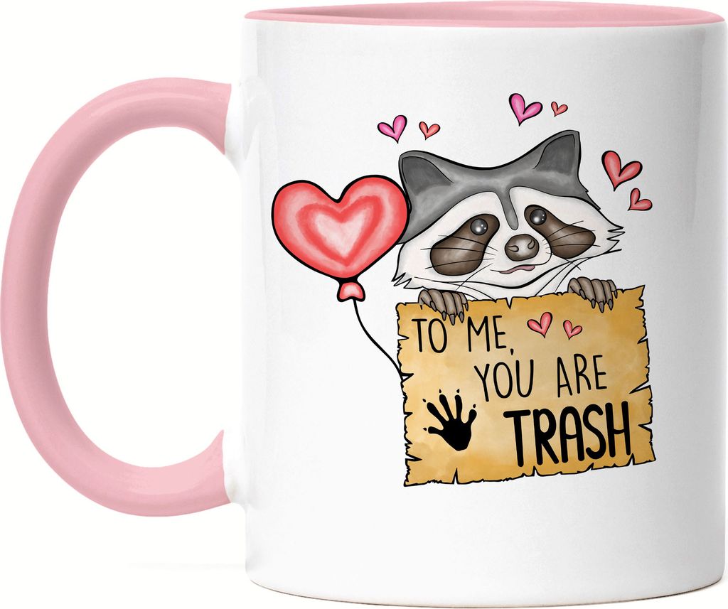 To Me You Are Trash Jutebeutel Sarkasmus Ironie Süßer Produktbild 