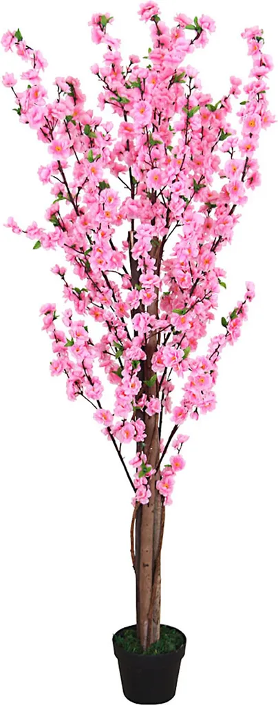 Arbre de Pêcher Artificiel Rose 160cm - Décoration Intérieure Florale