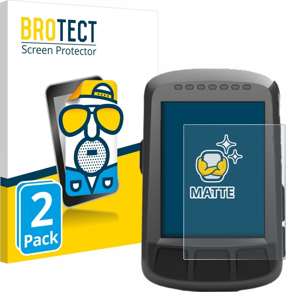 2x BROTECT Schutzfolie für Wahoo Elemnt Bolt GPS Displayschutz Displayschutzfolie Folie Matt Entspiegelungsfolie