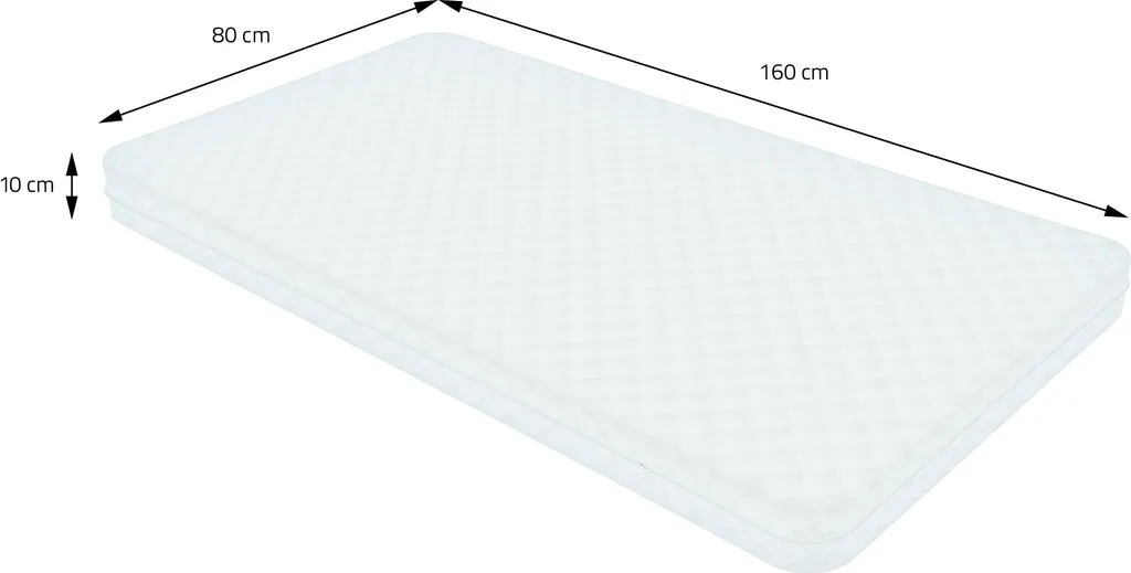 Lit Enfant avec Barrière de Sécurité et Matelas - Sommeil Sans Chute