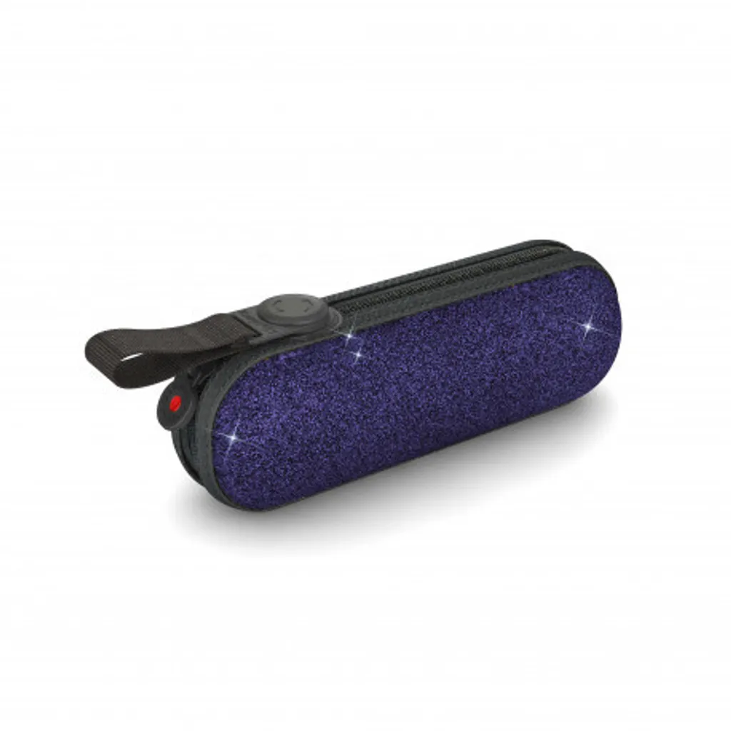Parapluie de Poche Knirps X1 Anti-Vent Compact avec Étui Rigide Bleu