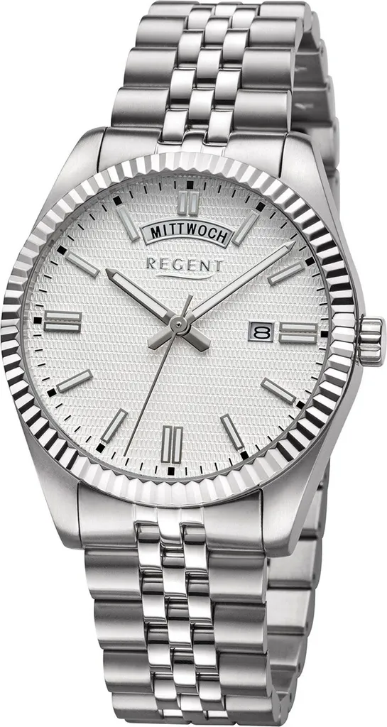 Montre Homme Regent BA-883 Argentée - Idéale pour le Business et Soirée
