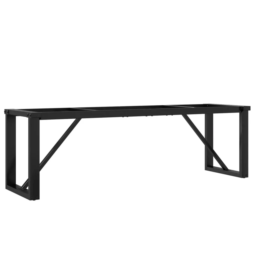 Base Tavolino SYFAX™ Design a O 140cm Acciaio Nero Stile Industrial