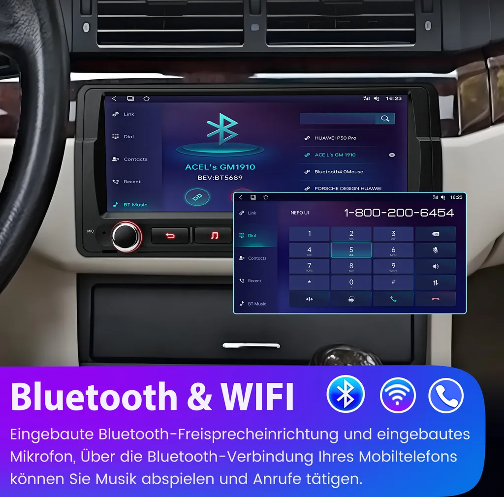 Navigatore BMW E46 Android 8 Pollici | CarPlay e Bluetooth 5.0 - 6