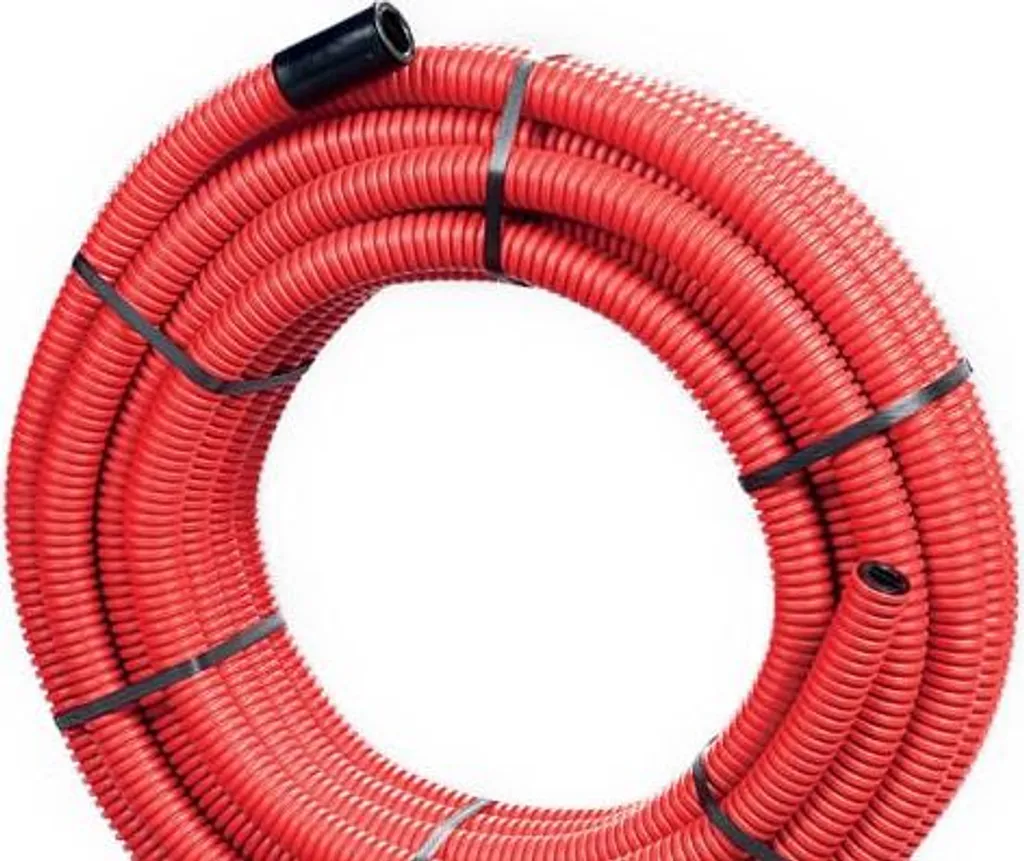 Gaine Janoflex annelée rouge Ø40mm 25m ELYDAN 2127 pour réseaux