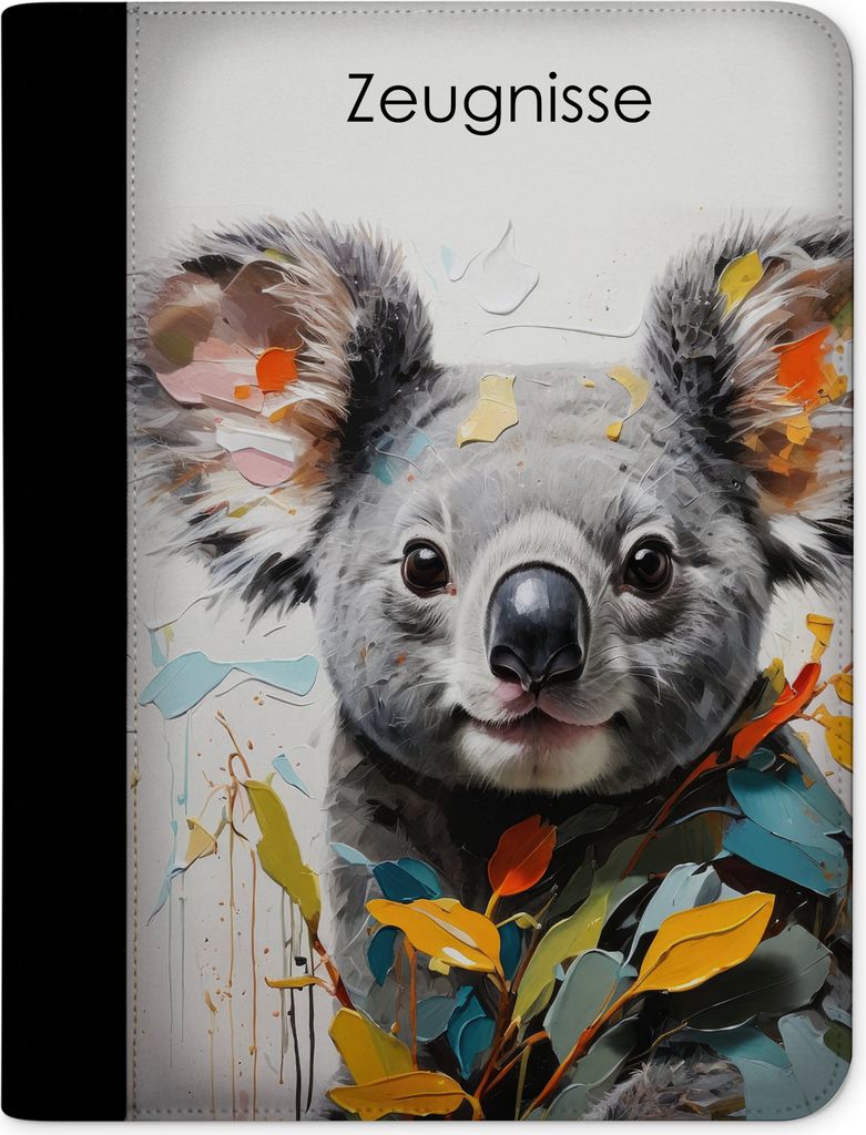 Kinder Zeugnismappe, Zeugnis Ordner A4, Koala Bär