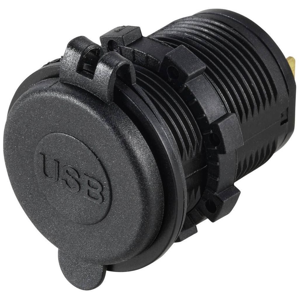 VOLTCRAFT USB-Doppelsteckdose 12-24V 4,8A mit Schutzdeckel 12/24 V