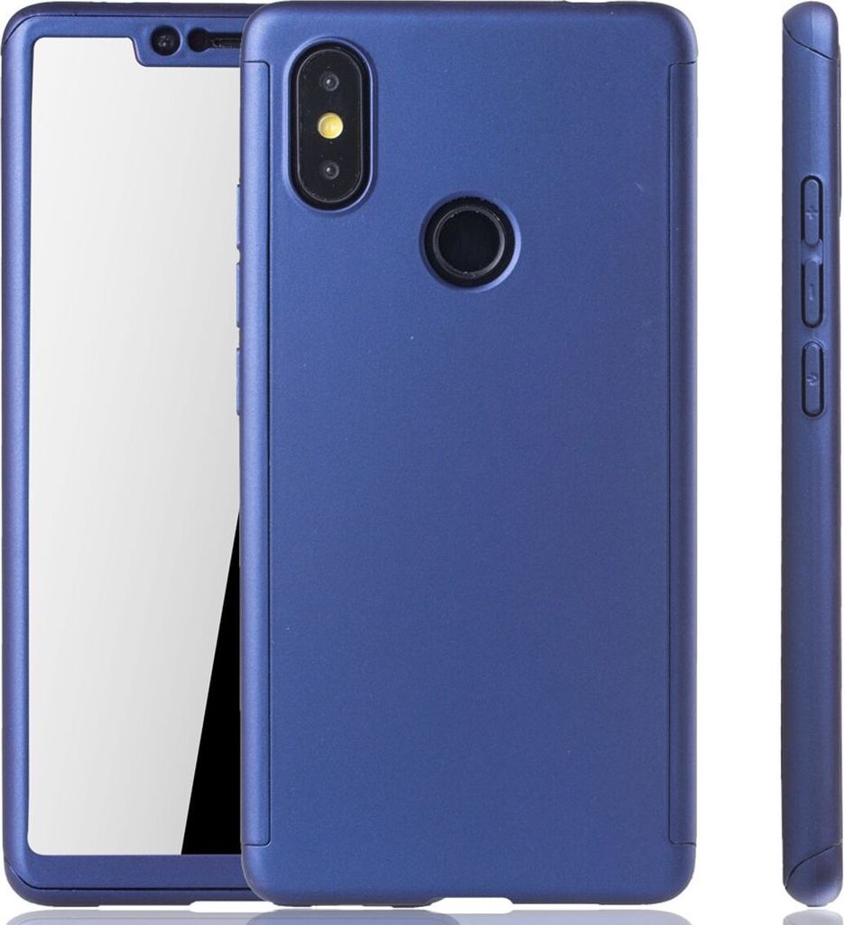 Handyhülle Schutzhülle für Xiaomi Mi 8 SE Full Case Cover Displayschutz 360 Blau