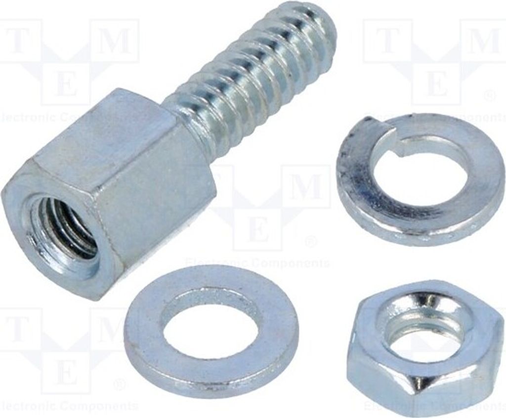 1x Schrauben-Sortiment für D-Sub L. Gewinde: 7,9mm 5205817-4 MDR-Steckverbinder