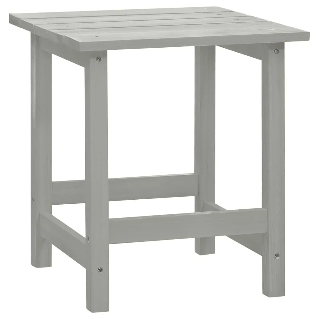 Poltrona Adirondack vidaXL Legno Grigio e Tavolino: Relax Outdoor - 9