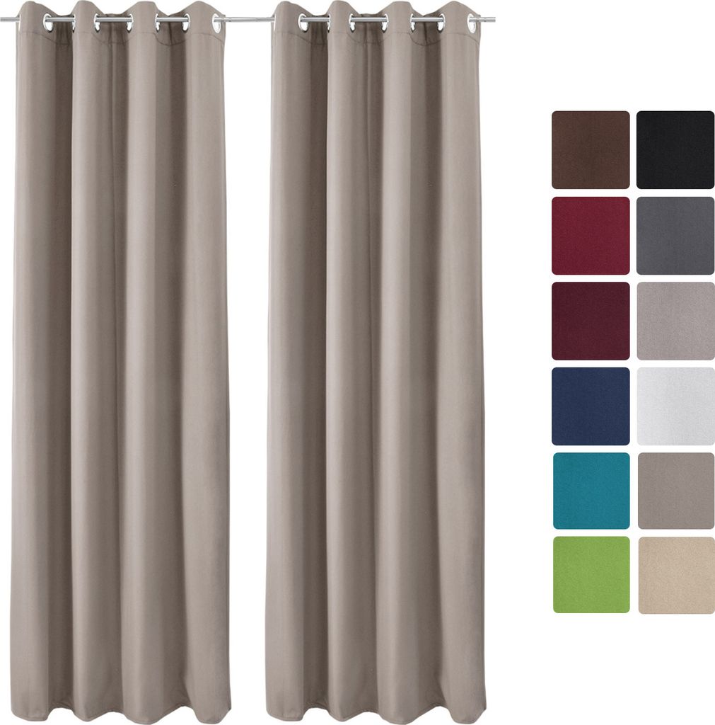 2er Set Ösenschal Amelie Luna thermo 140x245 cm Produktbild 
