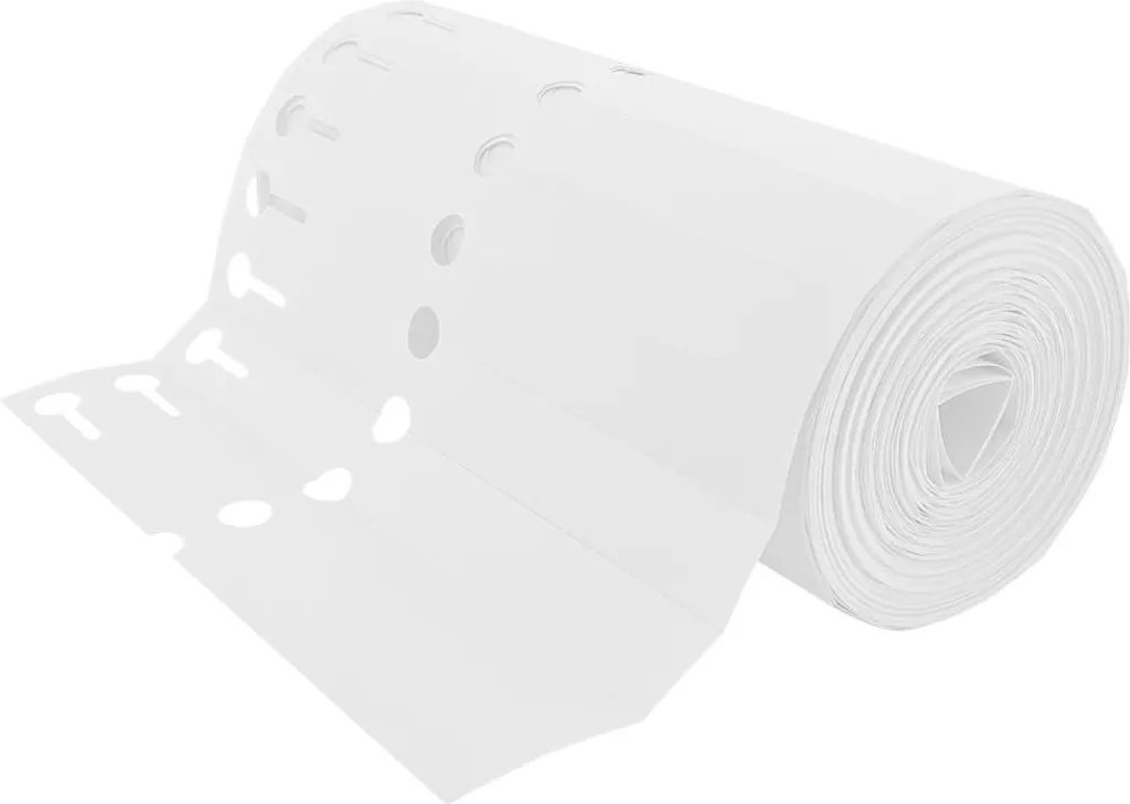 Étiquettes PVC indéchirables à boucle blanches - 200x20 mm par 1000