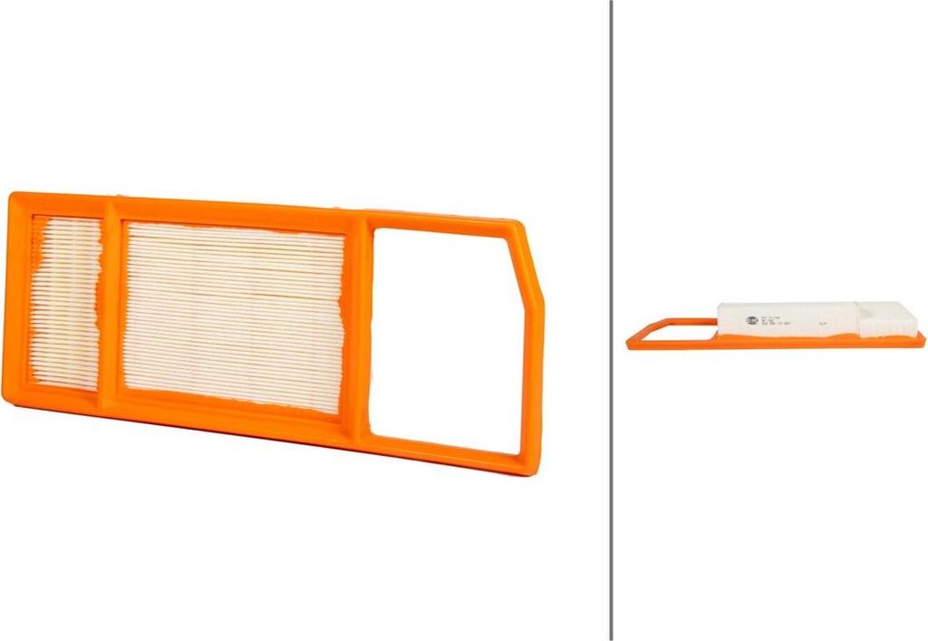 Luftfilter-Einsatz 346 x 133 mm HELLA passend für u.a. FIAT 500