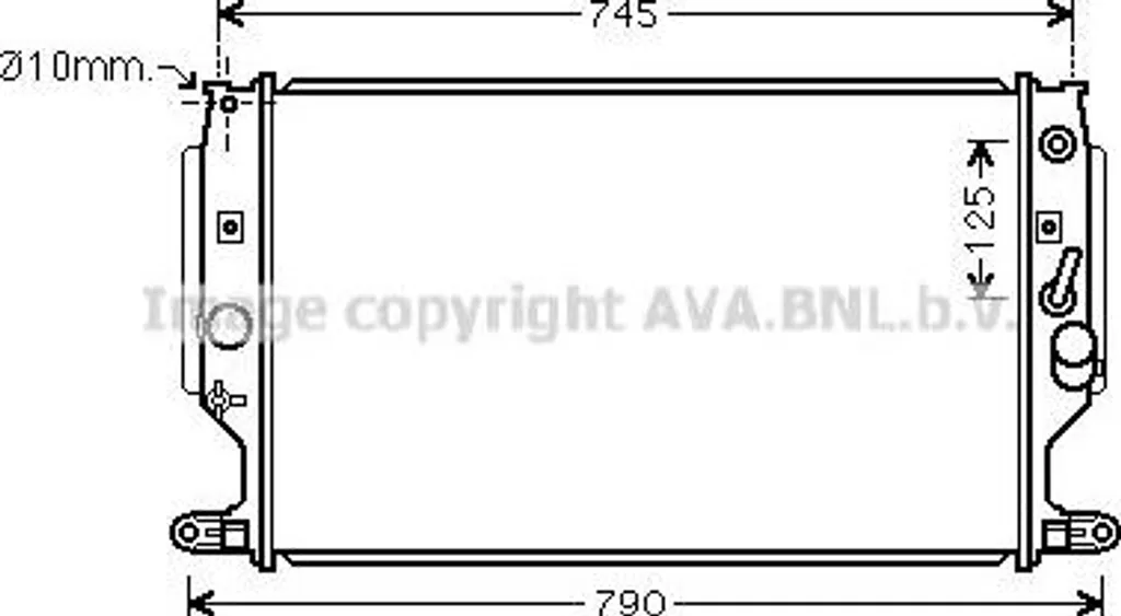 Radiateur Moteur Anti-Surchauffe pour Toyota Avensis OE 164000R070
