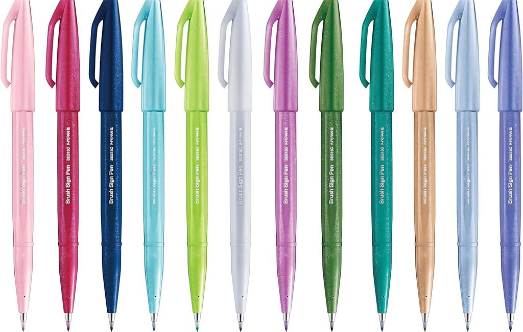 Pentel SES15C-12 12 Pentel Pastel SES15C-12 Brush-Pen-Set Zdjęcie produktu 
