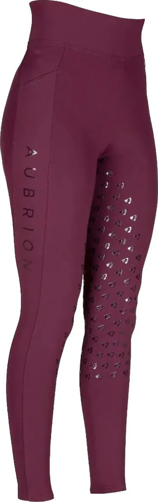 Pantalon équitation Aubrion Eltar legging stretch pour enfant