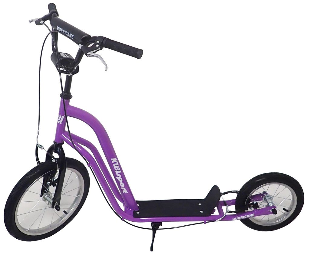 Kickscooter met luchtbanden 16/12 inch, Hurricane, paars Productafbeelding 