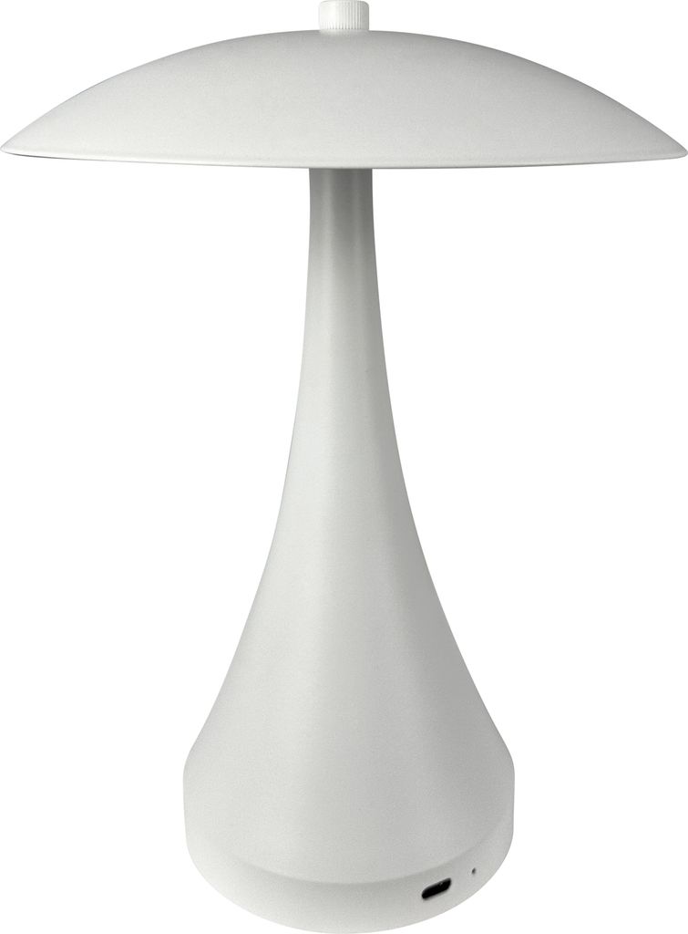 Tischlampe, Kabellos Dimmbar Tischleuchte, Led Tischleuchte Metall, Leselampe, USB Wiederaufladbare, Vienna weiß