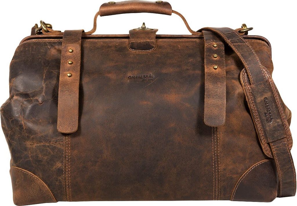Greenland Nature Classic Bügeltasche Doktorkoffer Leder 41 cm