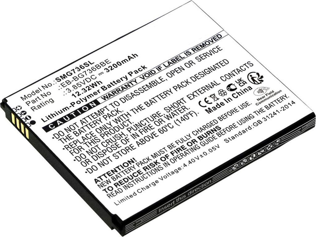 CELLONIC 1x Akku für Mobilfunk Kompatibel mit Samsung Galaxy xCover 6 Pro, EB-BG736BBE - (3200mAh, 3.85V)