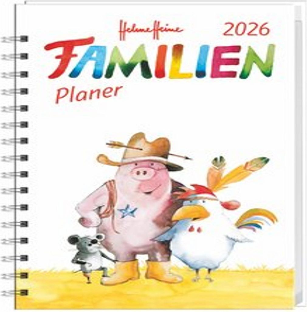 Helme Heine: Familienplaner-Buch A6 2026