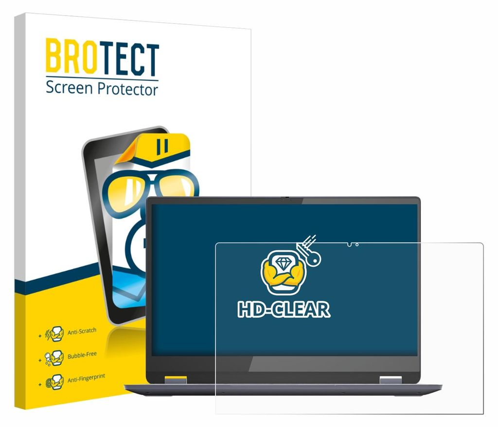 Für Lenovo IdeaPad Flex 3 Chromebook 15" Schutzfolie BROTECT Displayschutz Display Schutz Folie Klar Transparent
