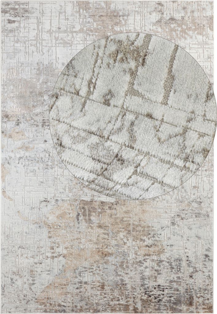 Elle Decoration Maywand Kurzflorteppich Chameis Beige Produktbild 