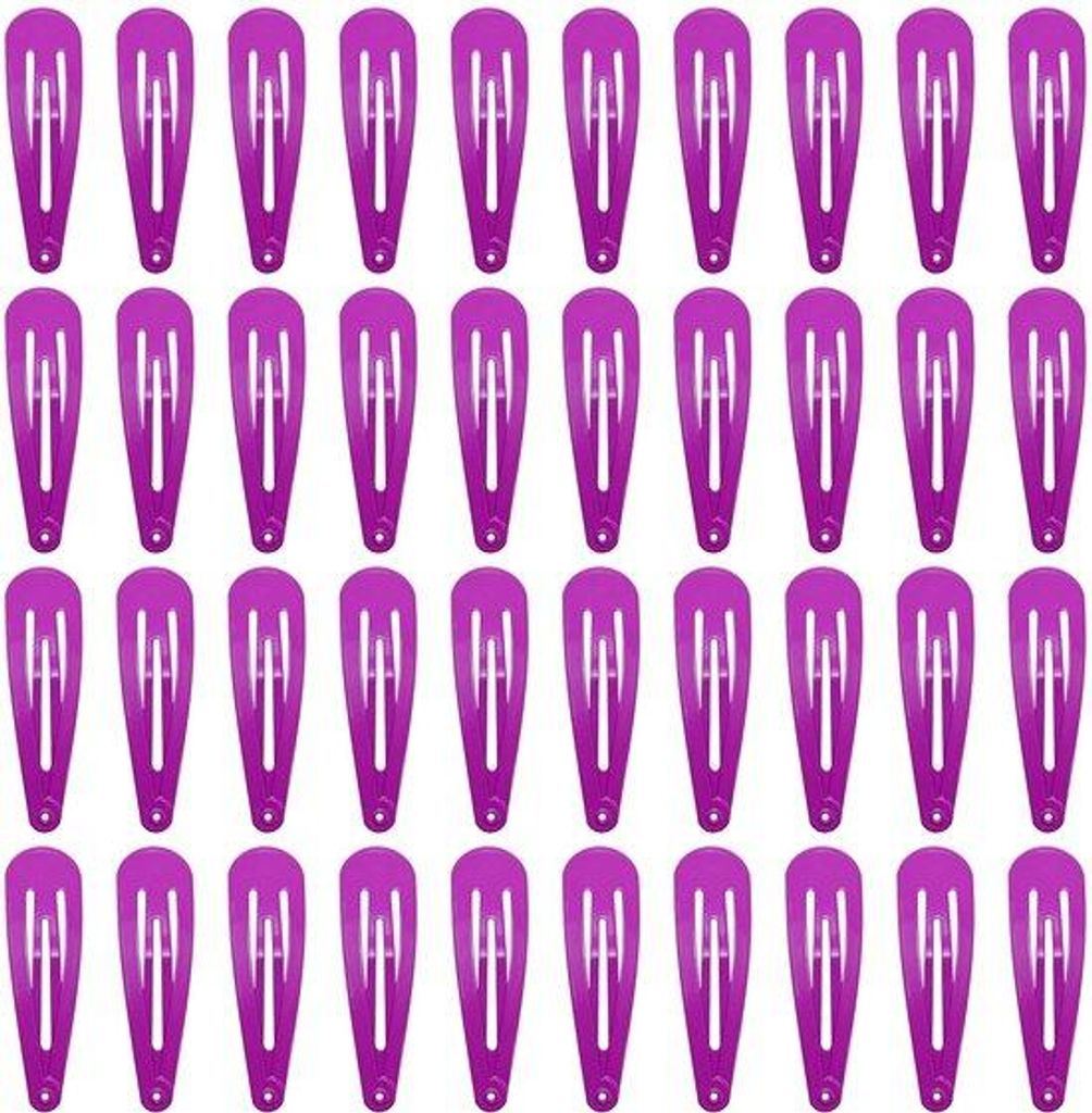 Lila haarspelden, metaal, 5,1 cm, 40 stuks Productafbeelding 
