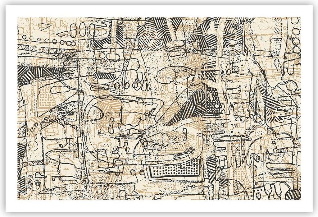 Poster - Poster ohne Rahmen - Graffiti Kritzeleien Zeichnen - 91,5x61 cm - Wand Bild - Wanddeko - Wandbilder - Kunstposter - Wandposter - Bilder - ...