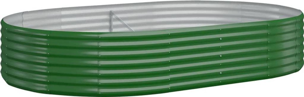 vidaXL Hochbeet Verzinkter Stahl 214x140x36 cm Grün Produktbild 