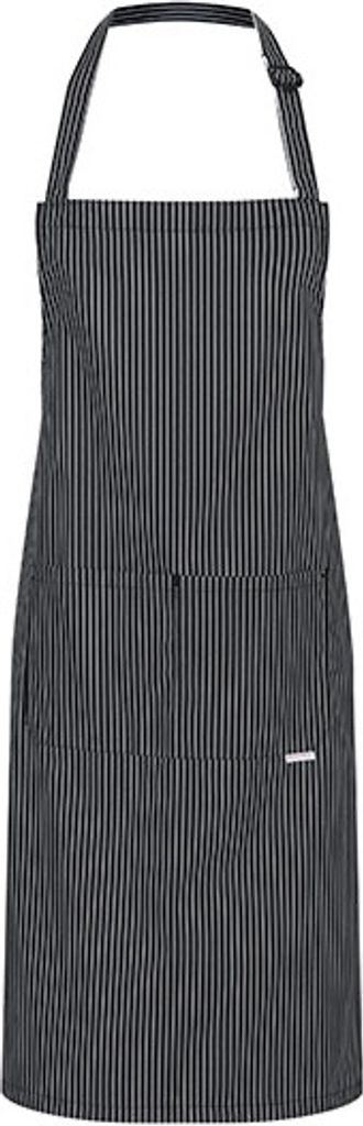 Karlowsky LS11 | Latzschürze Carlo - 70 x 90 cm - Waschbar bis 40°C - Farbe: Black (ca. Pantone Black 6 C) - Größe: 70 x 90 cm