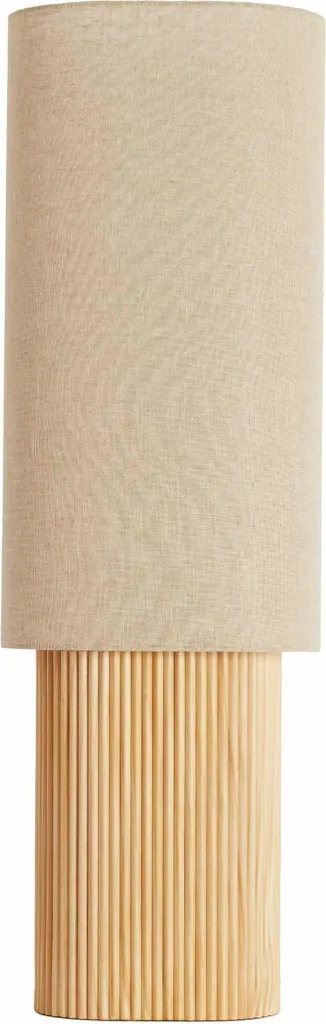 Lampe à poser en bois naturel Laslo E27 pour décoration scandinave