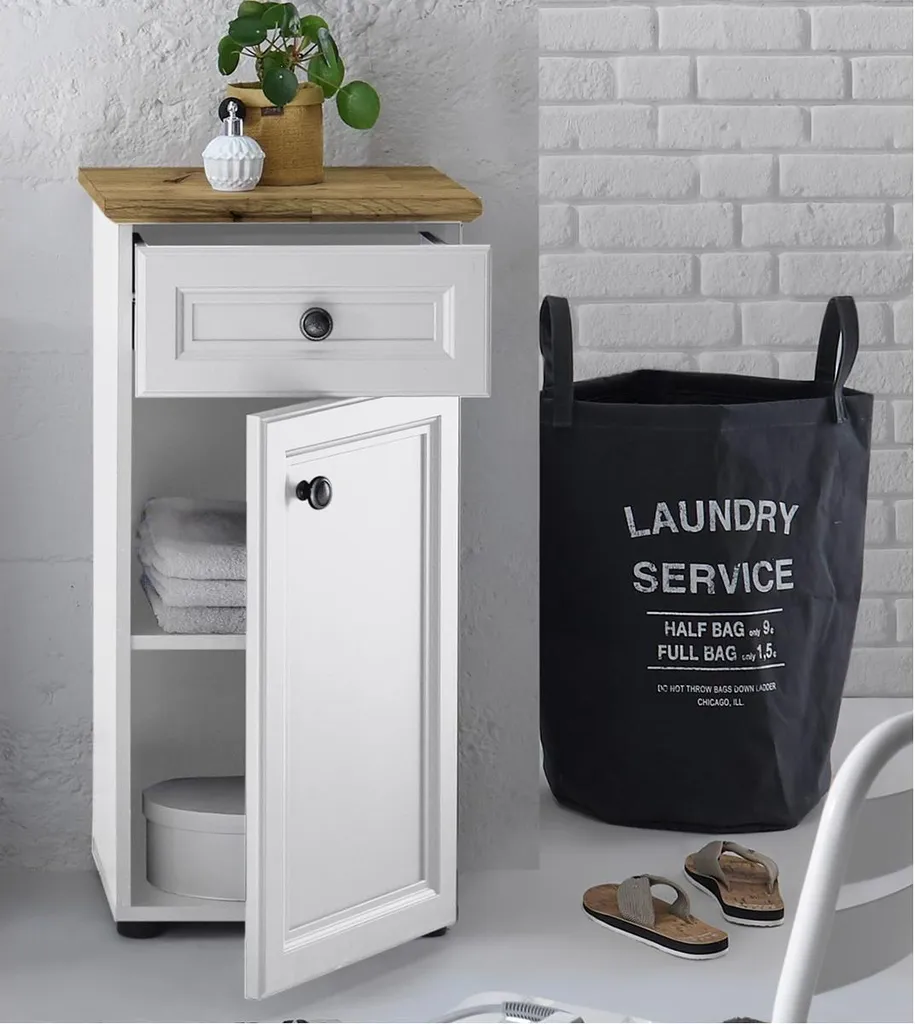 Meuble bas blanc Tomlin 41cm - Finissez-en avec le désordre de la maison