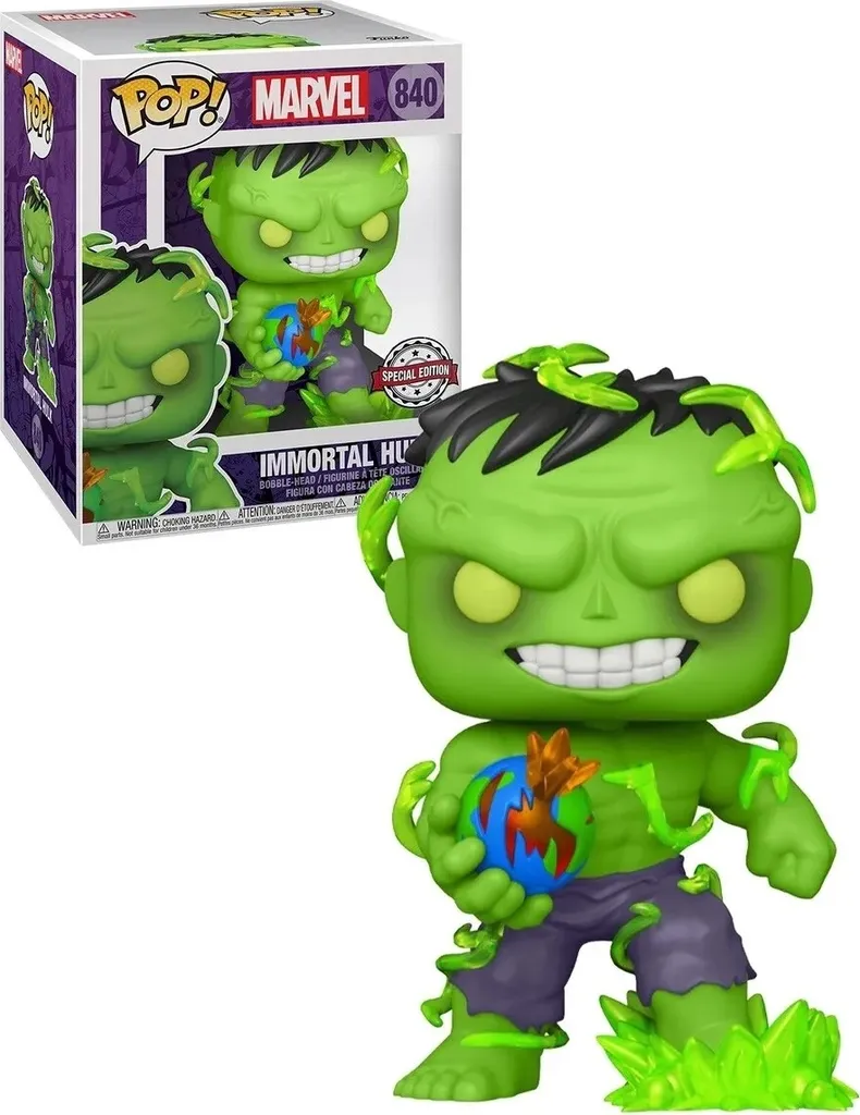 Funko Pop Immortal Hulk 840 Marvel Figurine Spéciale Édition 9cm