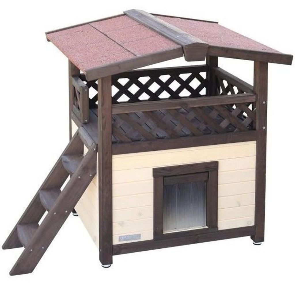 Kerbl Katzenhaus 4-Seasons Deluxe Beheizbar 88x57x77 cm Produktbild 