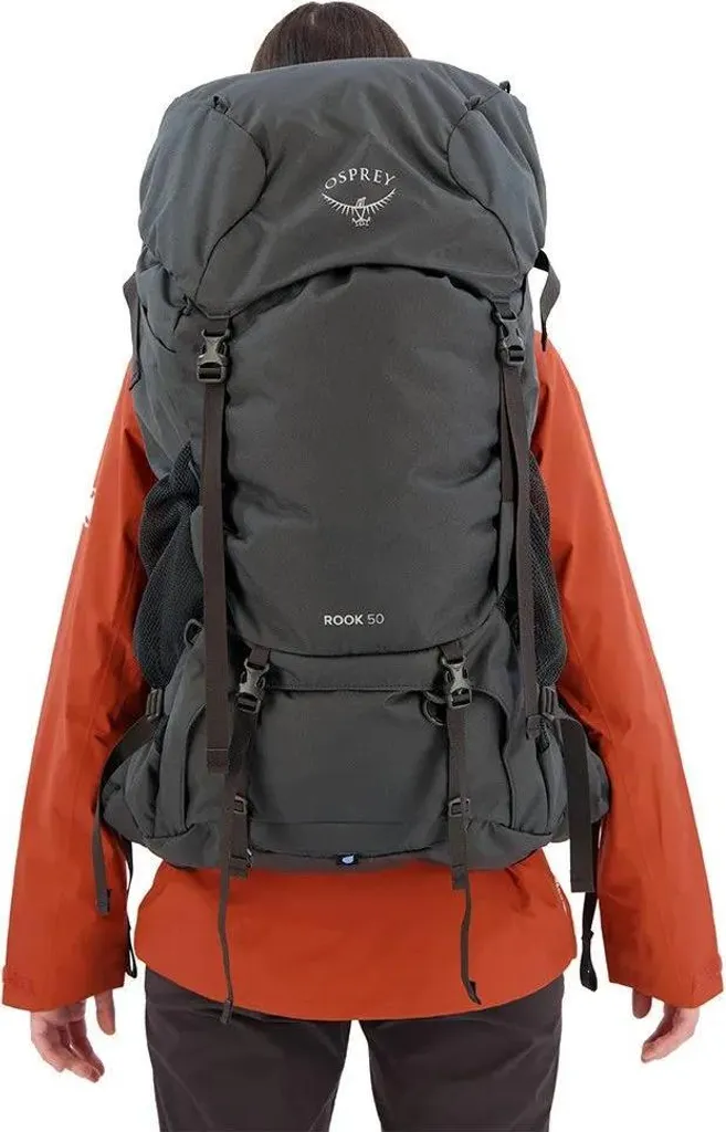 Sac de Rando Osprey Rook 50 avec Système Dorsal Ventilé AirSpeed Gris
