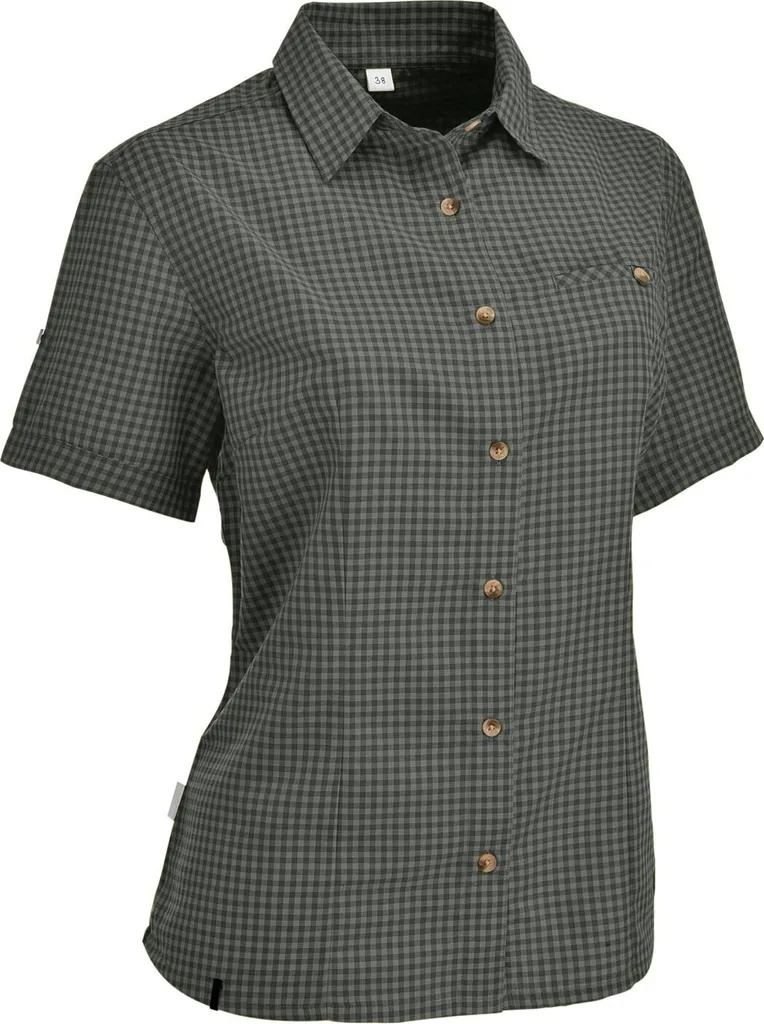 Maul Sandnes Xt - Chemisier 1/2 manches vert - Taille 36 carreaux
