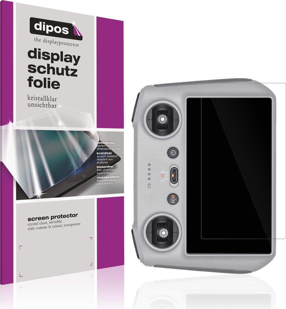 2x Schutzfolie für DJI RC klar Displayschutzfolie Folie Display Schutz dipos