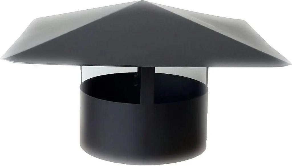 Tappo Camino 160mm Nero Filettato - Soluzione Pronta all'Uso
