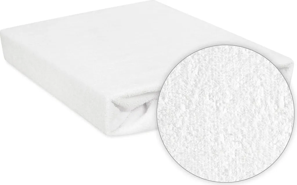 Drap-housse 70x140 Imperméable pour Lit Bébé - Protection Matelas Blanc