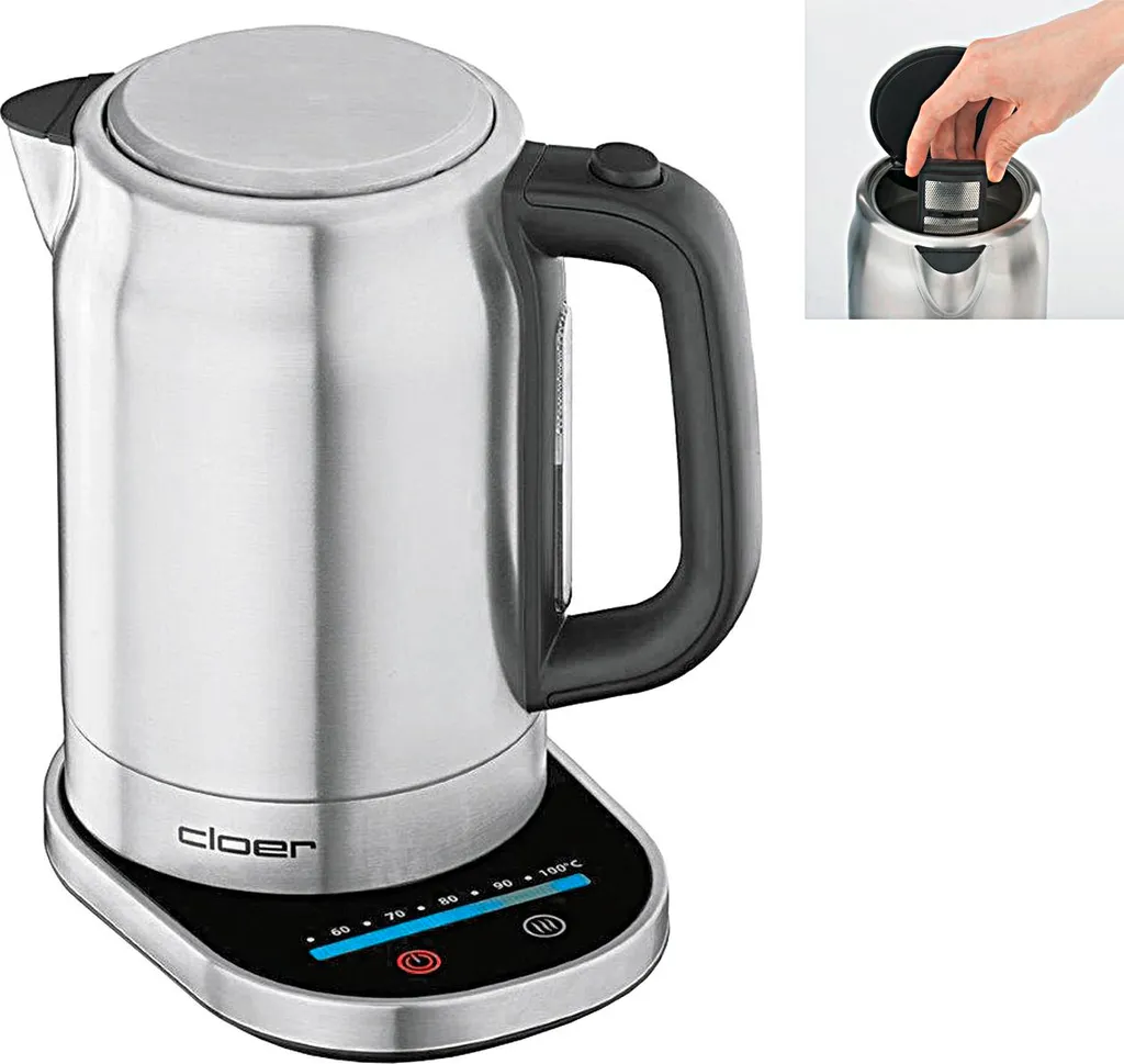 Bollitore Cloer 4459 2200W Acciaio Inox Opaco 1.7L - Specifiche