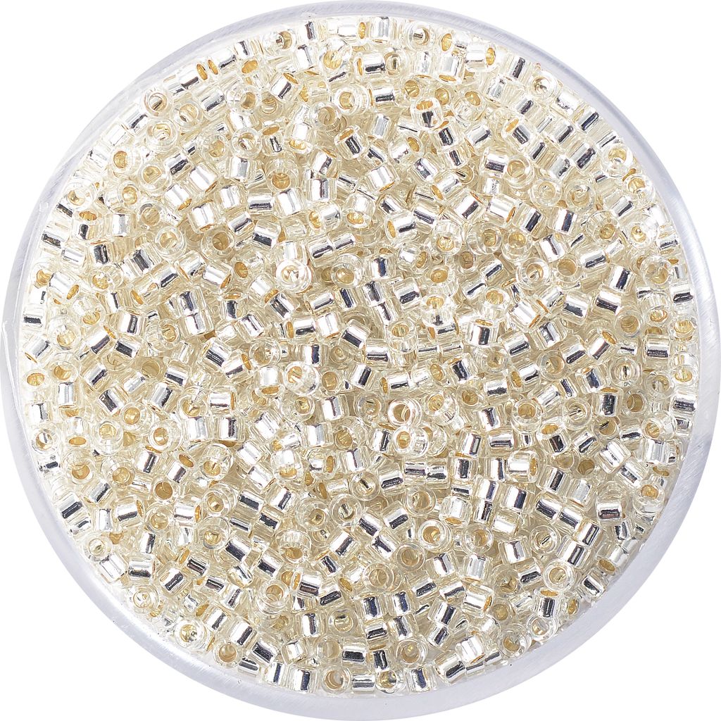 Delica-Rocailles, Ø 2 mm Kristall