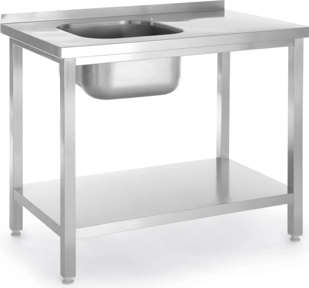 Table évier inox Budget Line HENDI profondeur 600 mm à visser 80cm