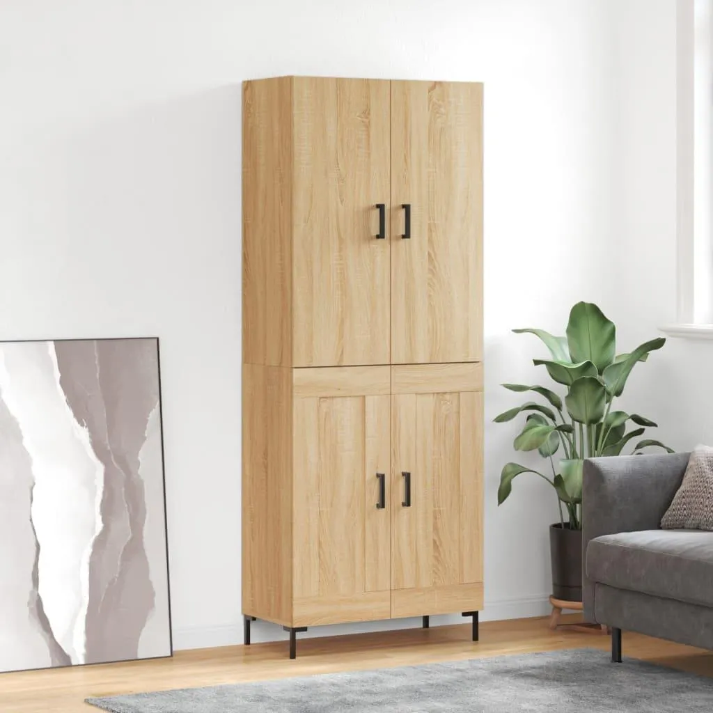 Mobile Alto vidaXL Quercia Sonoma 180cm Credenza Salotto Moderna - 1