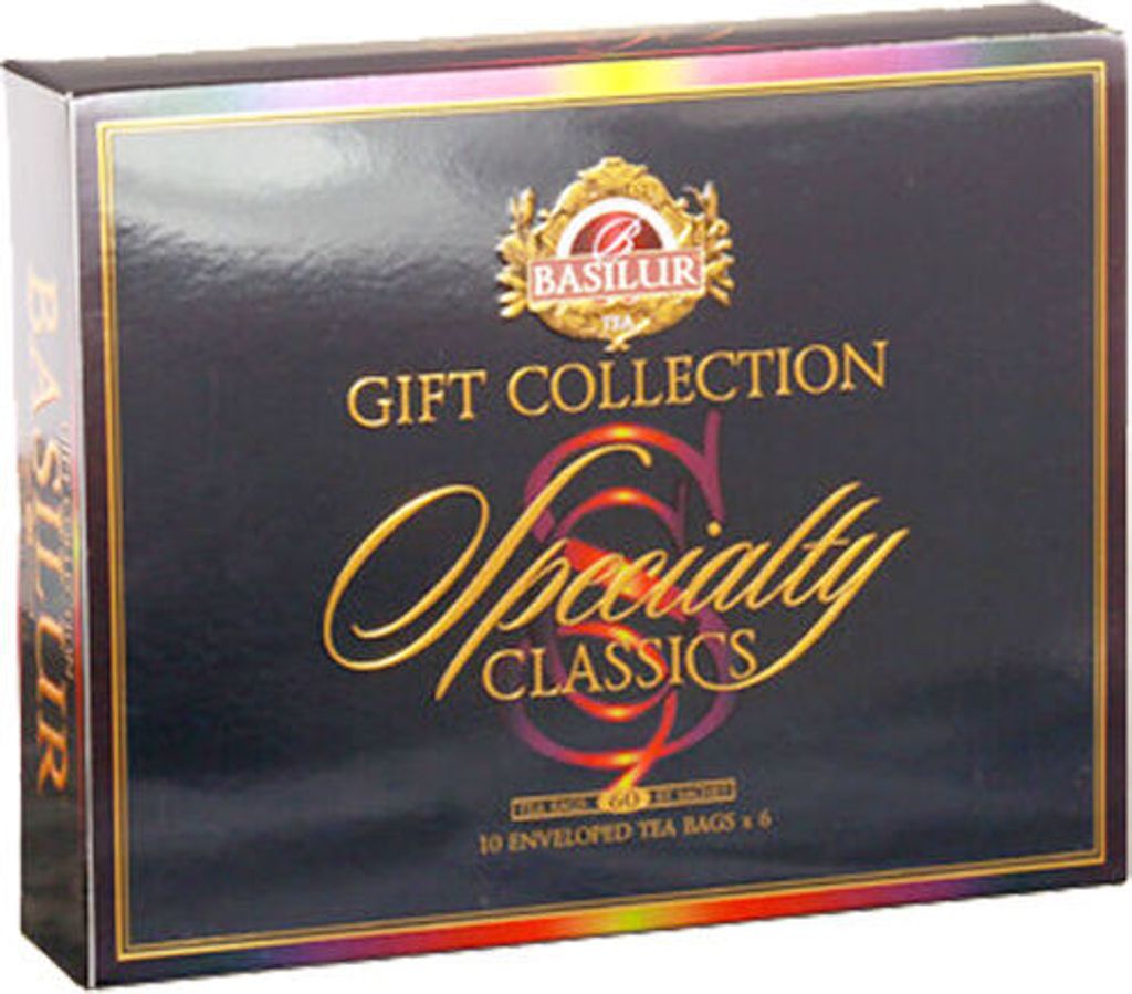 Basilur Tee Set 6 Teesorten 60 Teebeutel Schwarztee Grüntee Produktbild 2